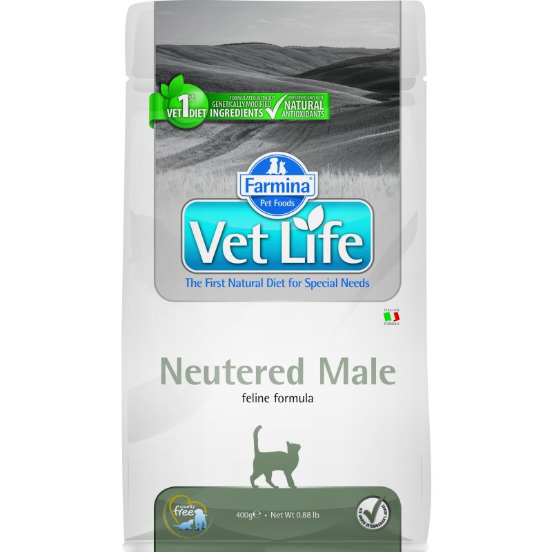 Сухие корма Vet Life Neutered Male для кастрированных котов